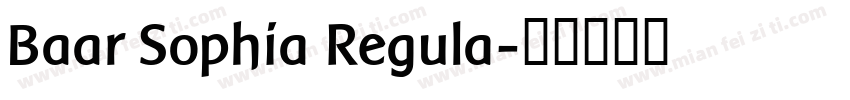 Baar Sophia Regula字体转换